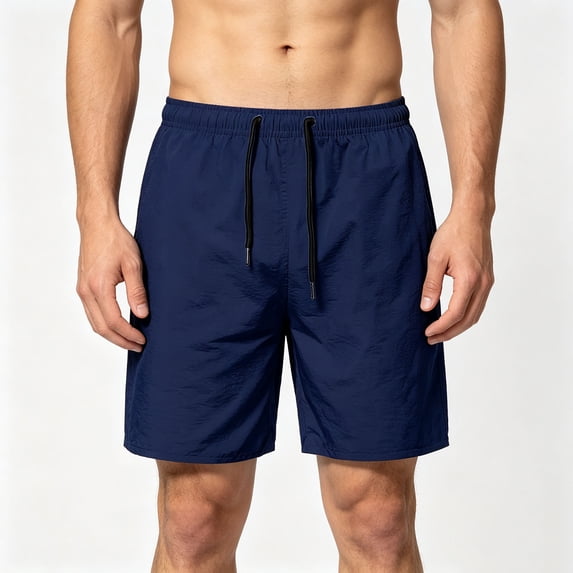 Dxzfnsa Men’s & Big Men's Quick Dry Shorts with Pockets Lightweight Casual Wear Shorts Drawstring Elastic Waist Workout Shorts M-4XL