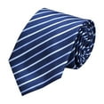 thumbnail image 1 of Dxzfnsa Men's Solid Color Tie Mens Ties Stripe Tie Silk Woven Necktie and Pocket Square Cufflinks Tie Clip Set Wedding Business Formal Gift Tie for Men, 1 of 4
