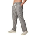 thumbnail image 1 of Dxzfnsa Men's Sweat Elastic Waist Golf Pants Stretch Relaxed Fit Pull on No Belt Loops Casual Dress Pants with Pockets men's pants(Gray,M), 1 of 7