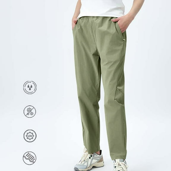 Dxzfnsa Men's Sweatpants with Zipper Pockets Athletic Pants Traning Track Pants Joggers for Men Soccer, Running, Workout Men's Pants,Green-S