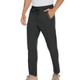 thumbnail image 1 of Dxzfnsa Men's Sweatpants with Zipper Pockets Tapered Joggers for Men Athletic Pants for Workout, Jogging, Running Men's Pants,Black-2XL, 1 of 4