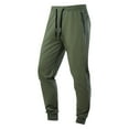 thumbnail image 1 of Dxzfnsa Men's Sweatpants with Zipper Pockets Tapered Joggers for Men Athletic Pants for Workout, Jogging, Running Sweatpants,Army Green-S, 1 of 4