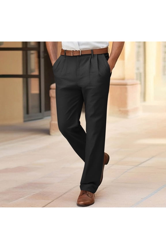 Men’s Tactical Pants, Ripstop Water Resistant Cargo Work Pants for Men, Stretch Hiking Pants Lightweight Sweatpants for Men(Black-M)