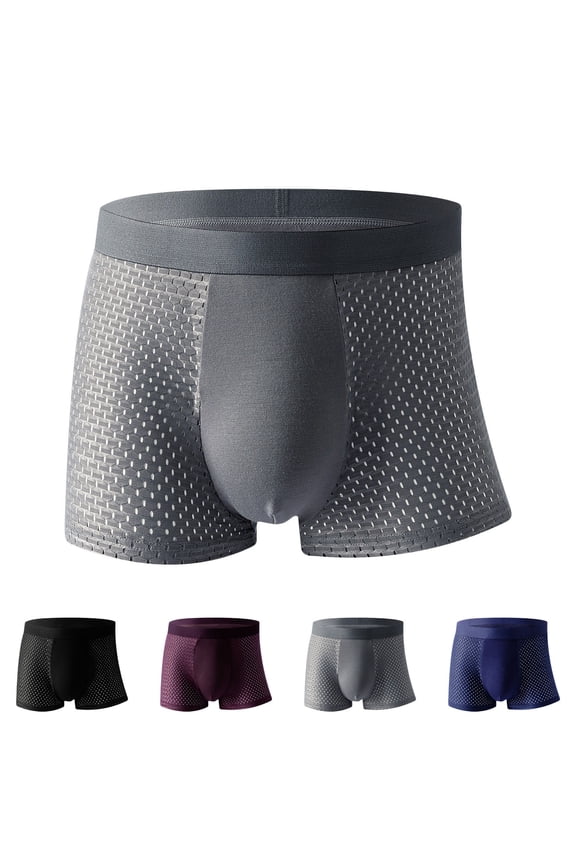 Men's Underwear Boxer Briefs & Trunks, Breathable Cool Lightweight, Viscose from Bamboo Supersoft Mens Underwear L-5XL