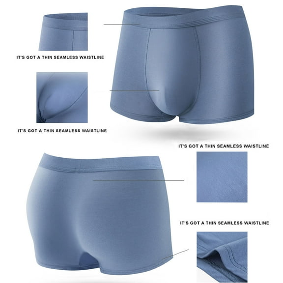 Dxzfnsa Men's Underwear Boxer Briefs & Trunks, Breathable Cool Lightweight, Viscose from Bamboo Supersoft Pair of Thieves Boxer Briefs,Light Blue-3XL