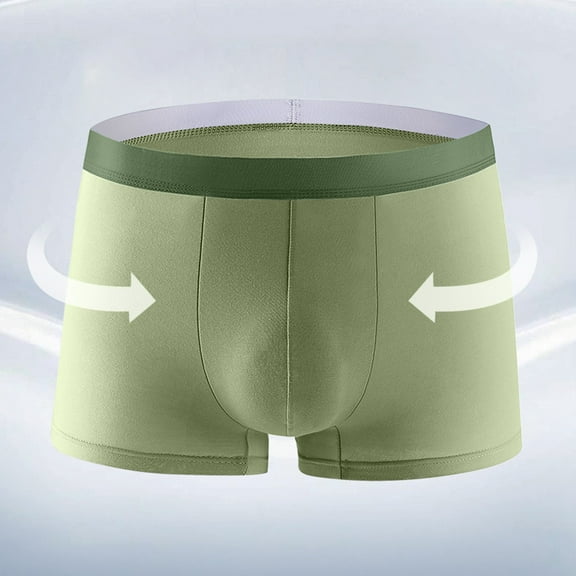 Dxzfnsa Men's Underwear Modal Microfiber Briefs No Fly Covered Waistband Silky Touch Underpants Pair of Thieves Boxer Briefs,Army Green-XL