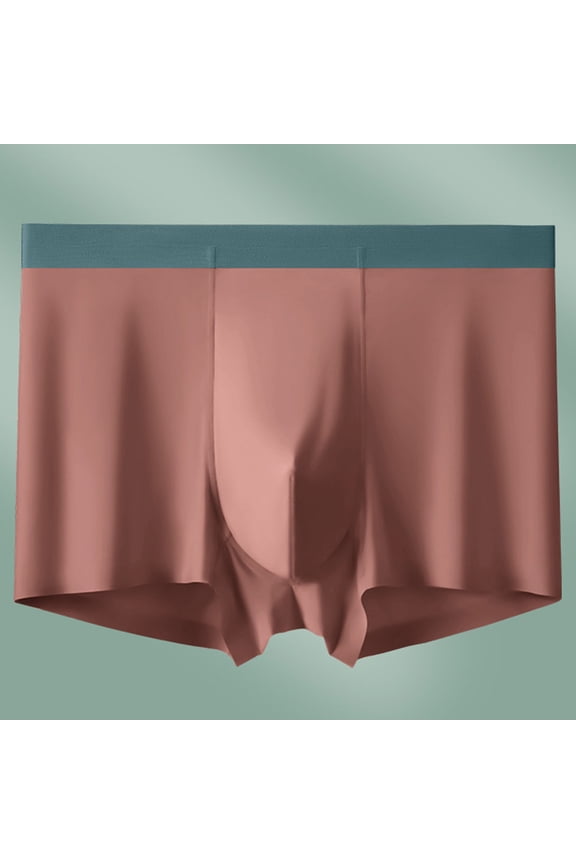 Mens Bikini Briefs Soft Breathable Bulge Pouch Underwear Micro Mesh Panties Scrunch Butt Underpants Men's Underwear,Pink-L