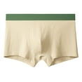 thumbnail image 1 of Dxzfnsa Mens Boxer Briefs - Classic Mens Underwear Boxer Briefs with Functional Fly - Soft Cotton Boxers for Men Mens Underwear Briefs,Beige-3XL, 1 of 2