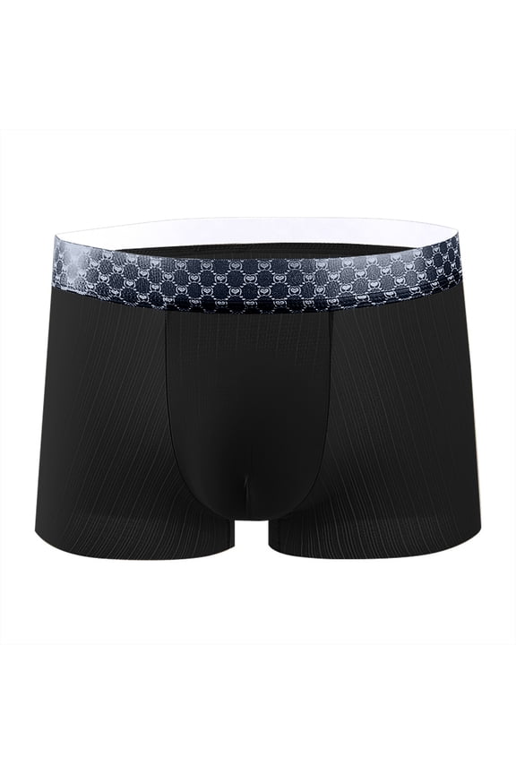 Mens Boxer Briefs - Stretch Performance Moisture Wicking Mens Underwear Boxers with Contour Pouch Boxers for Men,Black-2XL