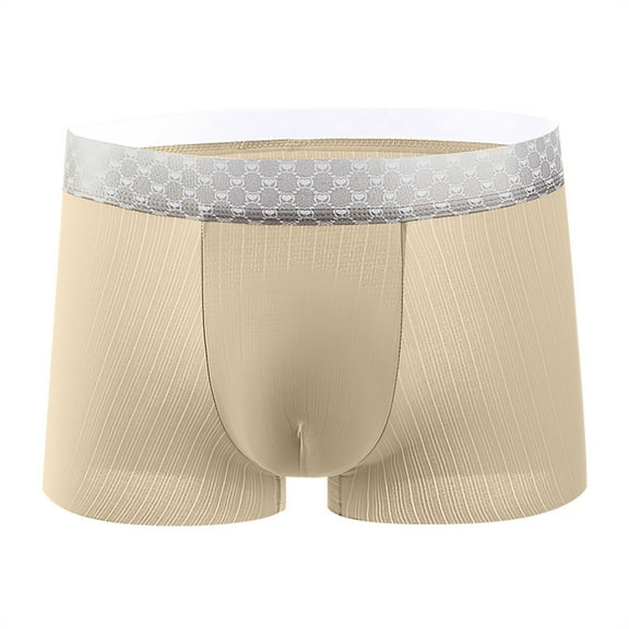 Dxzfnsa Mens Boxer Briefs - Stretch Performance Moisture Wicking Mens Underwear Boxers with Contour Pouch Cotton Underwear,Gold-XL