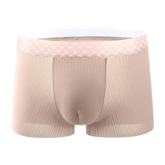 Dxzfnsa Mens Boxer Briefs - Stretch Performance Moisture Wicking Mens Underwear Boxers with Contour Pouch Men's Clothing,Khaki-L