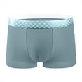 thumbnail image 1 of Dxzfnsa Mens Boxer Briefs - Stretch Performance Moisture Wicking Mens Underwear Boxers with Contour Pouch Men's Underwear,Light Blue-2XL, 1 of 9