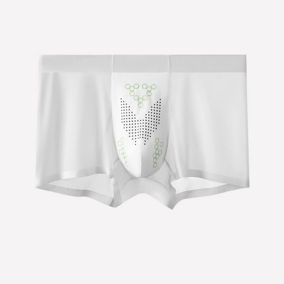 Dxzfnsa Mens Boxer Shorts - Knit Cotton Boxers for Men with Functional Fly - Lightweight Mens Underwear Boxers Mens Underwear Briefs,White-2XL