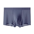 thumbnail image 1 of Dxzfnsa Mens Boxers Premium 100% Cotton Soft Loose Pajama Plaid Sleep Shorts Male Short Leg Funny Boxers Small Medium Large Mens Boxer Briefs,Dark Blue-2XL, 1 of 2