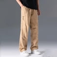 thumbnail image 1 of Dxzfnsa Mens Cargo Work Pants Durable Ripstop Tactical Pants with Pockets Outdoor Water Resistant Hiking Woking Construction Pants Men's Pants(Khaki-3XL), 1 of 9