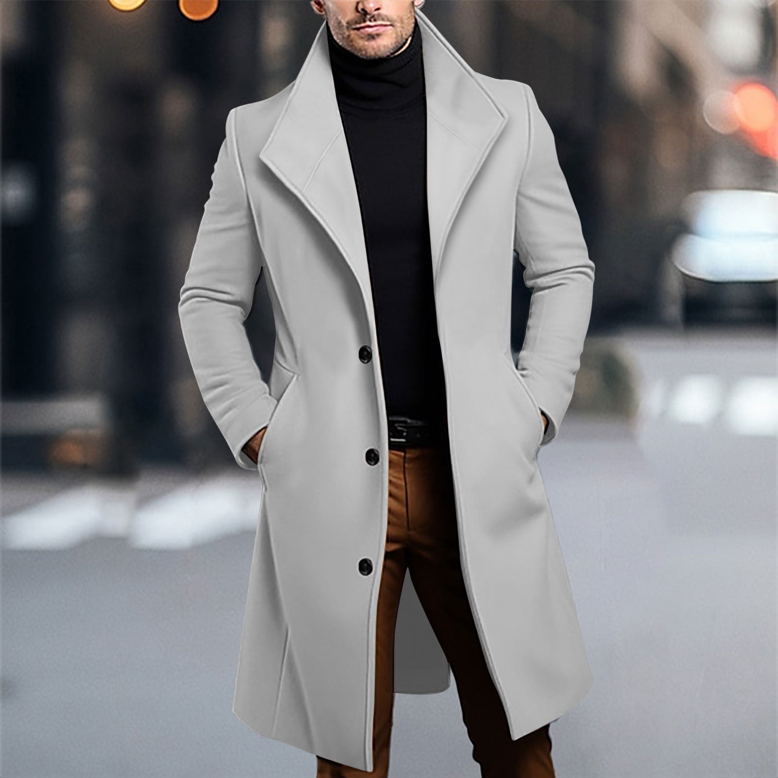 Dxzfnsa-Mens-Long-Trench-Coats