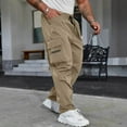 thumbnail image 1 of Dxzfnsa Mens Tactical Pants Ripstop Cargo Work Pants with Pockets Water Resistant Breathable Hiking Construction PantsMens Pants,Khaki-S, 1 of 9