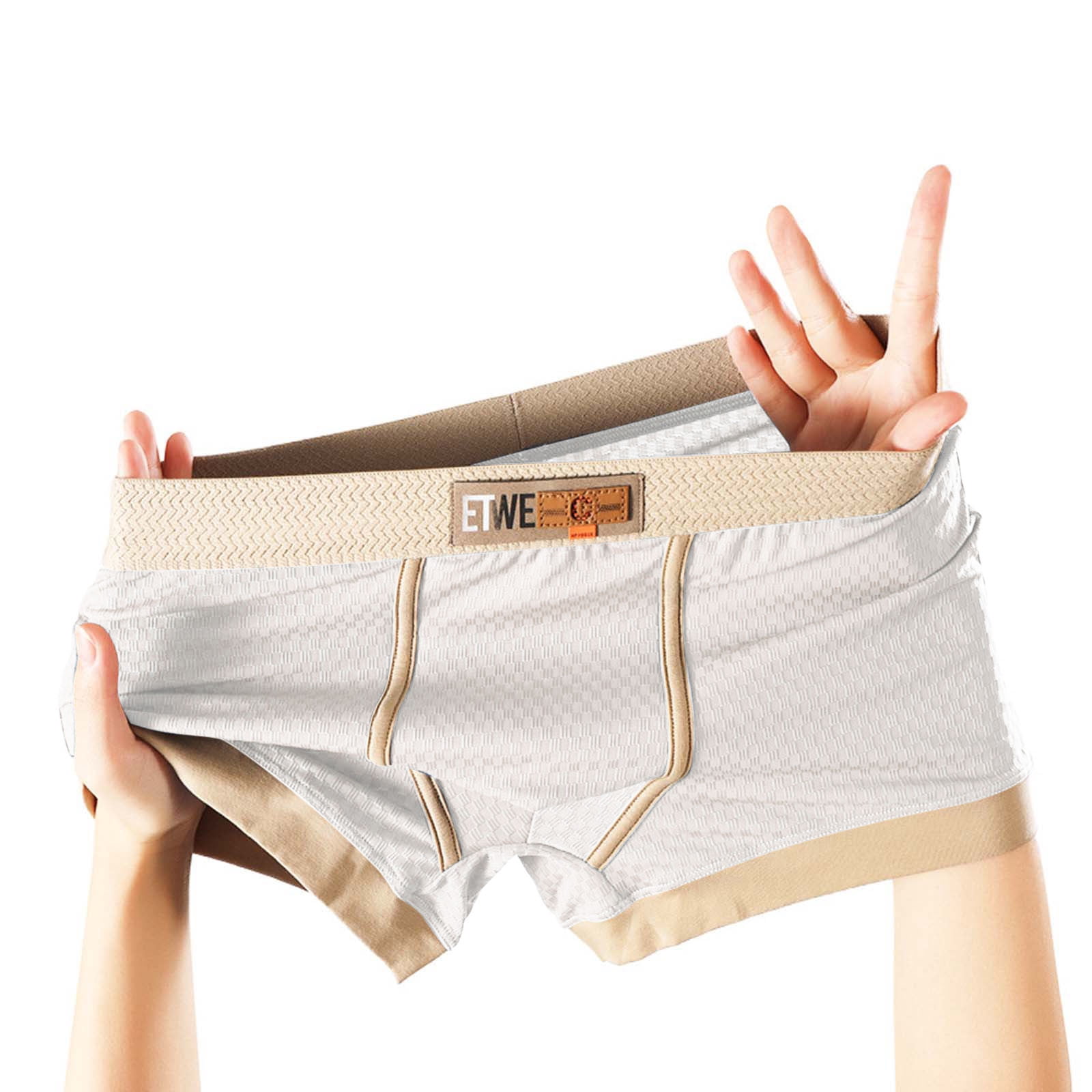 Dxzfnsa Mens Underwear Breathable Boxer Briefs Bamboo Rayon Boxers for ...
