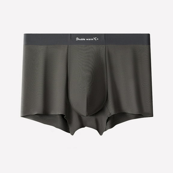 Dxzfnsa Mens Woven Boxer Shorts 100% Cotton with Covered Waistband Comfortable Loose Fit, Classic Full Cut Plaid Boxers Bamboo Cool Underwear For Men,Dark Gray-L