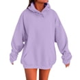 thumbnail image 1 of Dxzfnsa Oversized Hoodie Sweatshirts for Women Winter Warm Solid Color Hoodies Causal Long Sleeve Pullover Sweatshirts with Kangaroos Pockets, 1 of 8