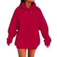thumbnail image 1 of Dxzfnsa Oversized Hoodie Sweatshirts for Women Winter Warm Solid Color Hoodies Causal Long Sleeve Pullover Sweatshirts with Kangaroos Pockets, 1 of 8