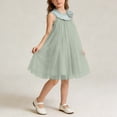 thumbnail image 1 of Dxzfnsa Princess Girls Dresses Girls Fashion Halter Neck Sleeveless Solid Color A-line Mesh Dresses Summer Comfortable Flared Swing Dresses, 1 of 5