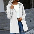 thumbnail image 1 of Dxzfnsa Women Waterproof Outdoor Womens Long Sleeve Striped Lined Rain Jackets Lightweight Hooded Jackets with Pockets, 1 of 7