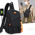 thumbnail image 1 of Dxzfnsa Small Crossbody Bags for Women Men's Multi Functional Chest Bag USB Rechargeable Crossbody Backpack Korean Style Casual Versatile Shoulder Bag, 1 of 6