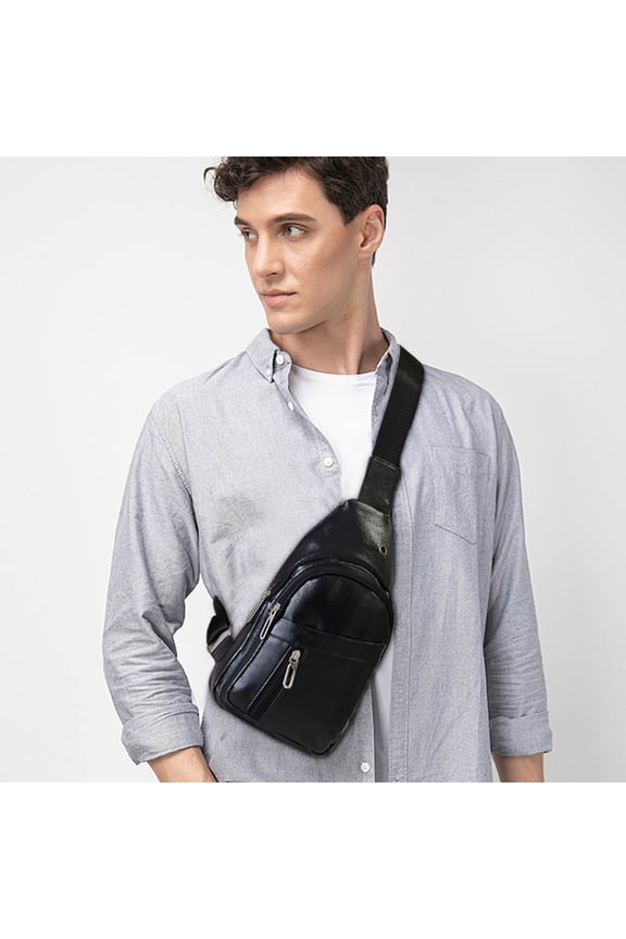 Strap Bag Crossbody Backpack With With Headphone Hole Strap Backpack Basic Crossbody Bag Simple Minimalist Design Perfect For Daily Commute Or Shop