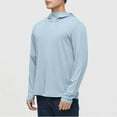 thumbnail image 1 of Dxzfnsa Summer Men's Sunscreen Coats Mens UPF50+ Full Zip Solid Color Outdoor Hoodies Lightweight Sun Protection Long Sleeve Jackets with Pockets, 1 of 6