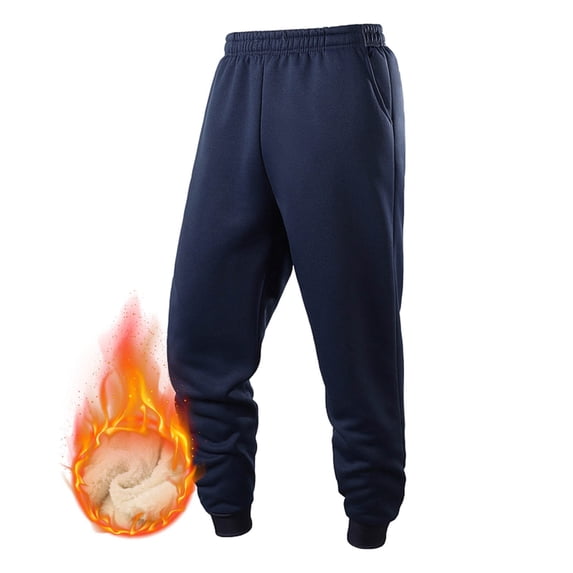 Dxzfnsa Sweatpants for Mens Casual Solid Color Drawstring Elastic Waist Loose Fit Sweatpants with Pockets