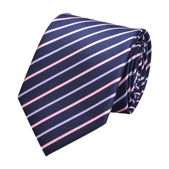 Dxzfnsa Ties for Men Stripe Tie Handkerchief Woven Classic Formal Necktie Pocket Square Clip Set Wedding Business Formal Gift Tie for Men