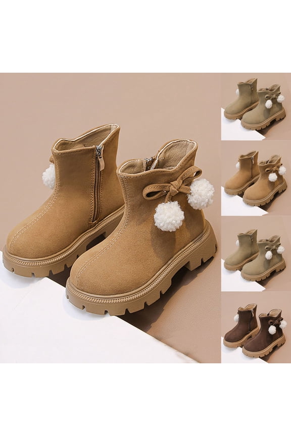 Toddler Girls Boots Kids Fashion Spring Fall Short Ankle Booties Comfort Lace Up Girl Flats Dress Shoes Cowgirl Boots Women