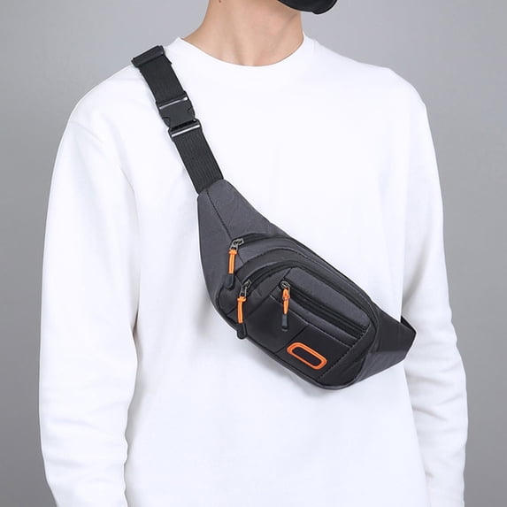 Dxzfnsa Trending Crossbody Bag For Women Sports Waist Bag With Multifunctional And Multi Opening Chest Bag With Large Capacity Lightweight Shoulder Thick Fabric Crossbody Bag