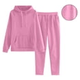 thumbnail image 1 of Dxzfnsa Two Piece Outfits for Women Lounge Sets drawstring Down Sweatshirt Hoodis Sweatpants Sweatsuits Set with Pockets S-3XL, 1 of 7