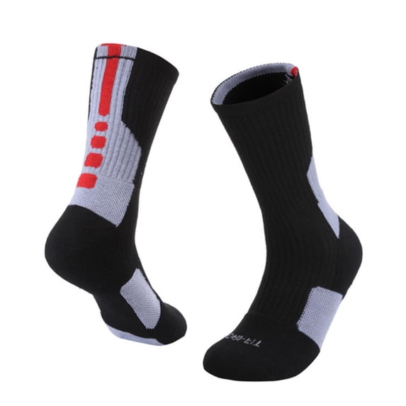 Dxzfnsa Unisex Cushioned Crew Training Athletic Socks Men & Women with Combed Cotton Moisture Wicking Breathable Performance