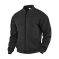 thumbnail image 1 of Dxzfnsa Winter Jackets for Men Men's Casual Solid Color Sweatshirt Coats Loose Full Zip Jackets with Pockets Warm Fashion Lapel Long Sleeved Jackets Size S-XXXL, 1 of 7
