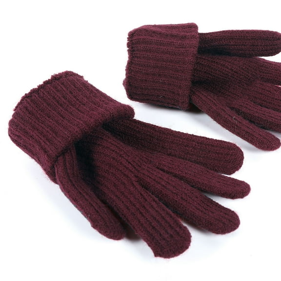 Dxzfnsa Winter gloves for women Touch screen Elastic Thermal knit Lining Warm Gloves for Cold weather Gift for Women Christmas Gifts