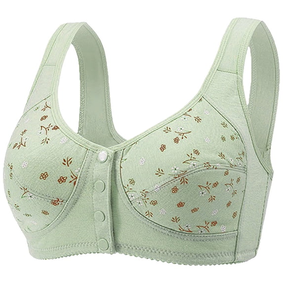 Dxzfnsa Woman's Printing Thin Style Ventilate Large Size Bra Without Steel Rim