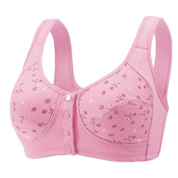 Dxzfnsa Woman's Printing Thin Style Ventilate Large Size Bra Without Steel Rim