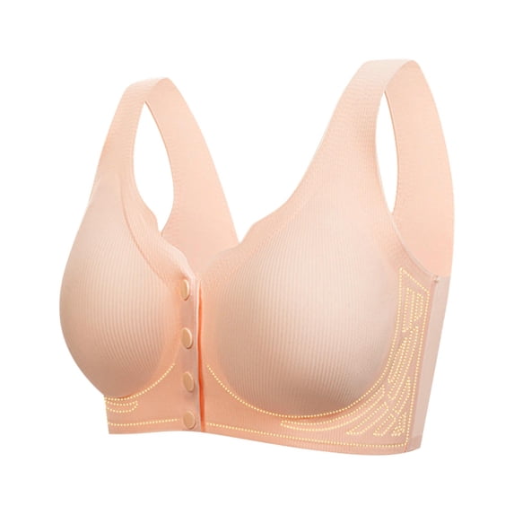Dxzfnsa Woman's Solid Color Thin Style Ventilate Large Size Bra Without Steel Rim