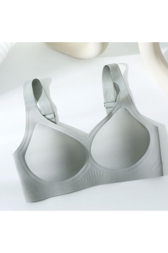 Women Fashion Solid Underwear Soft Support Comfortable Breathable Fixed Cup Bra
