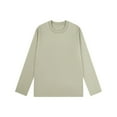 thumbnail image 1 of Dxzfnsa Women's Casual Round-neck Fall/Winter Long Sleeved Loose Blouses Shirts Women Clothing Green-M, 1 of 2