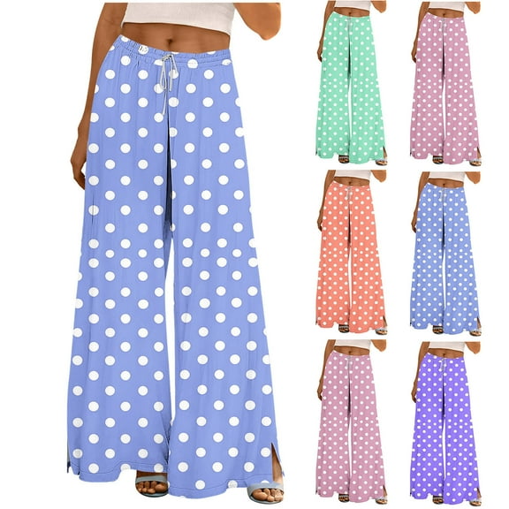 Dxzfnsa Women's Casual Wide Leg Pants High Waisted Drawstring Baggy Sweatpants Elastic Straight Leg Lounge Pants Leggings With Pockets for Women(Green,S-2XL)