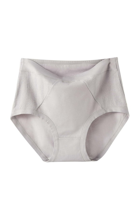 Women's Cotton High Waisted Underwear Stretch Panties Full Coverage Postpartum Soft Briefs Breathable tummy control underwear for women