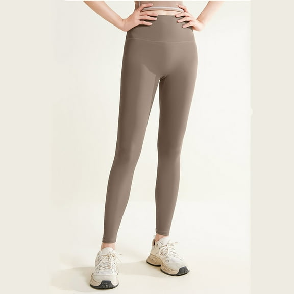 Dxzfnsa Women's Cotton Sweatpants Yoga Lounge Casual Pants Open Bottom Sweat Pants for Women with Pockets Womens Leggings,Coffee-2XL