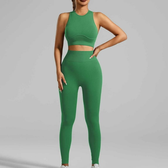 Dxzfnsa Women's Flare Leggings with Pockets High Waisted Butt Lifting No Front Seam Tummy Control Bootcut Yoga Pants for Women Workout Sets for Women,Green-S