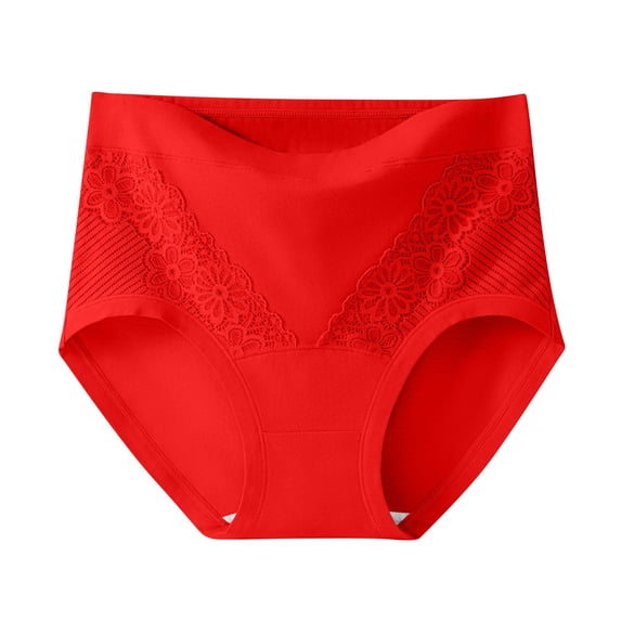 Dxzfnsa Women's High Waist Cotton Underwear Super Stretchy Briefs Full Coverage Panties Soft Women Panties Panties for Women M-3XL