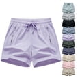 thumbnail image 1 of Dxzfnsa Womens Running Shorts Quick Dry Lightweight Athletic Shorts with Zipper Pockets for Workout Gym Training Outdoor pants S-3XL, 1 of 9