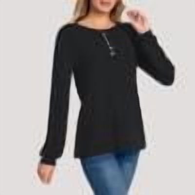 Dxzfnsa Women's Long Sleeve Tops Womens Solid Color Round Neck Button Up Tops Casual Blouse Loose Fit Pullover Sweatshirts